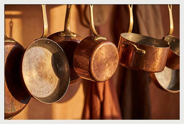 Hanging Copper Cooking Pans