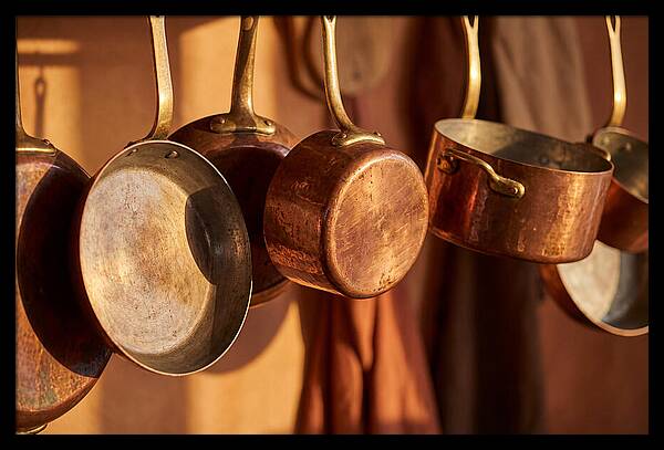 Hanging Copper Cooking Pans