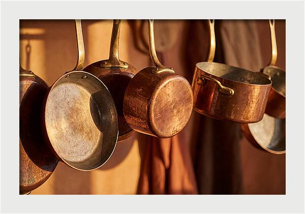 Hanging Copper Cooking Pans