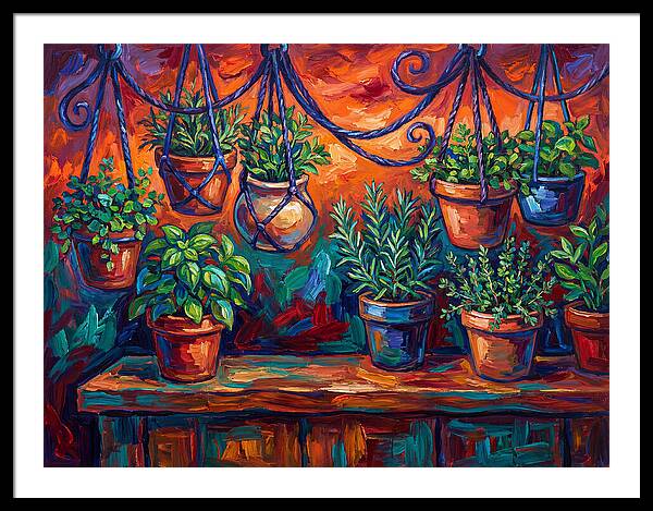 Hanging Kitchen Herbs
