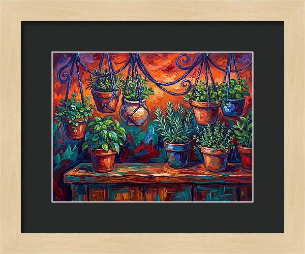 Hanging Kitchen Herbs