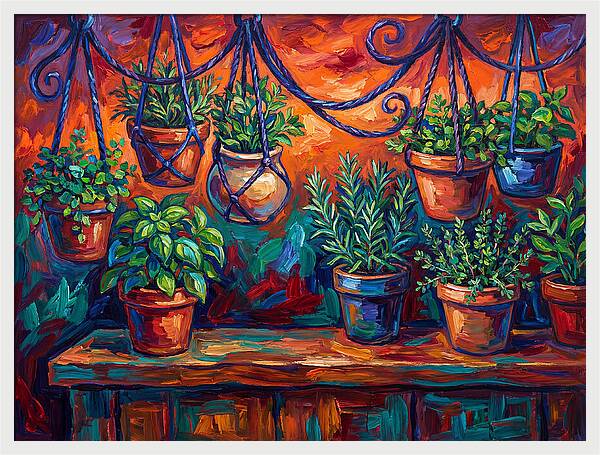 Hanging Kitchen Herbs