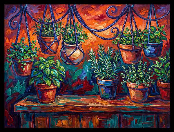 Hanging Kitchen Herbs