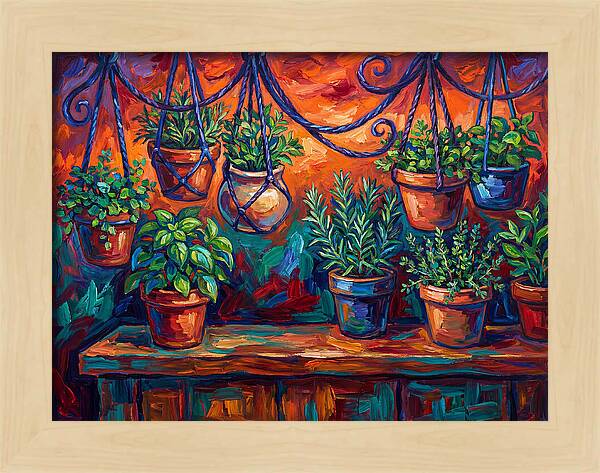 Hanging Kitchen Herbs