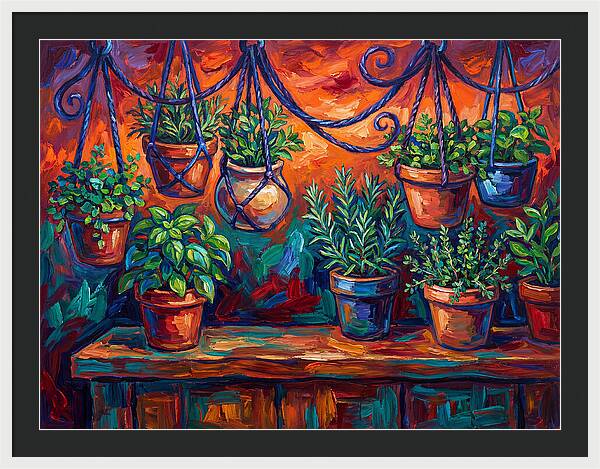 Hanging Kitchen Herbs