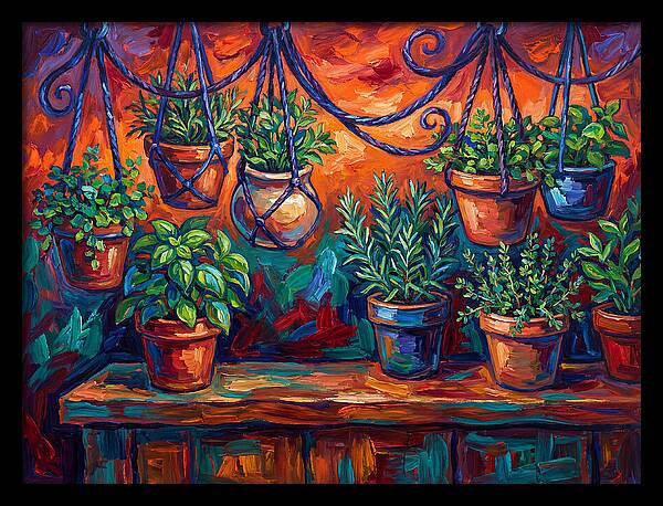 Hanging Kitchen Herbs