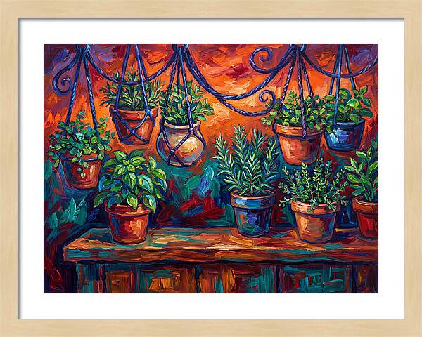 Hanging Kitchen Herbs
