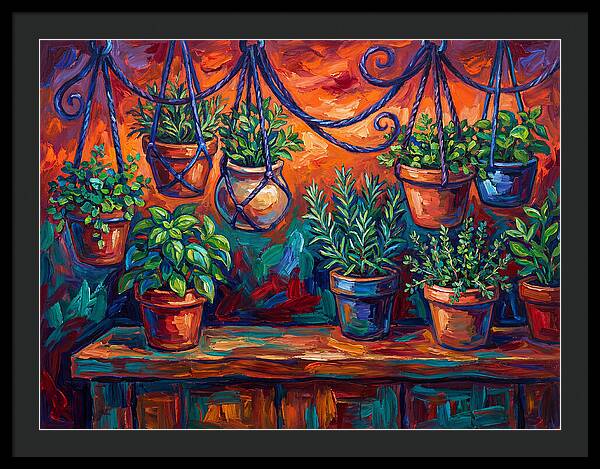 Hanging Kitchen Herbs