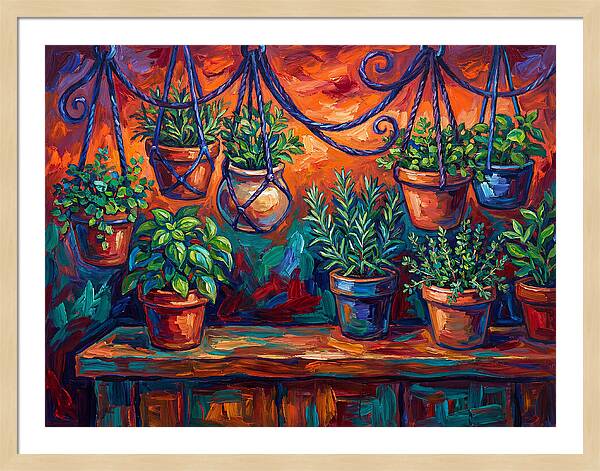 Hanging Kitchen Herbs
