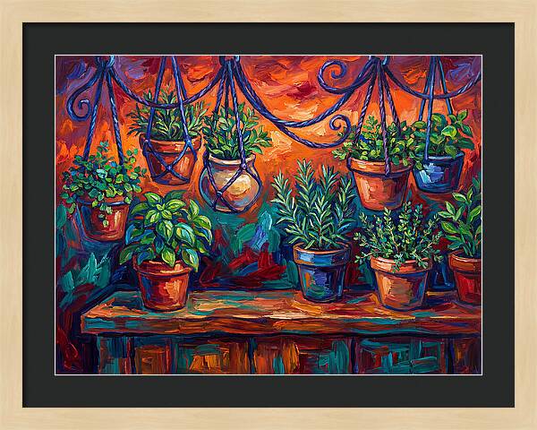 Hanging Kitchen Herbs