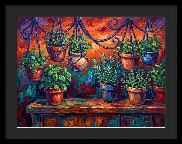 Hanging Kitchen Herbs