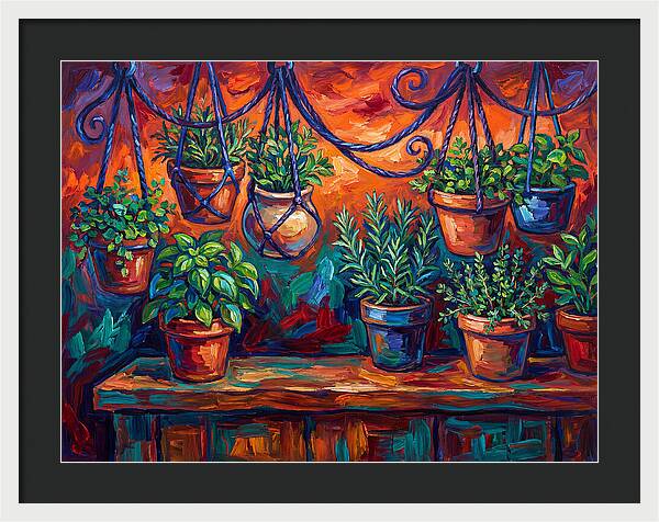 Hanging Kitchen Herbs
