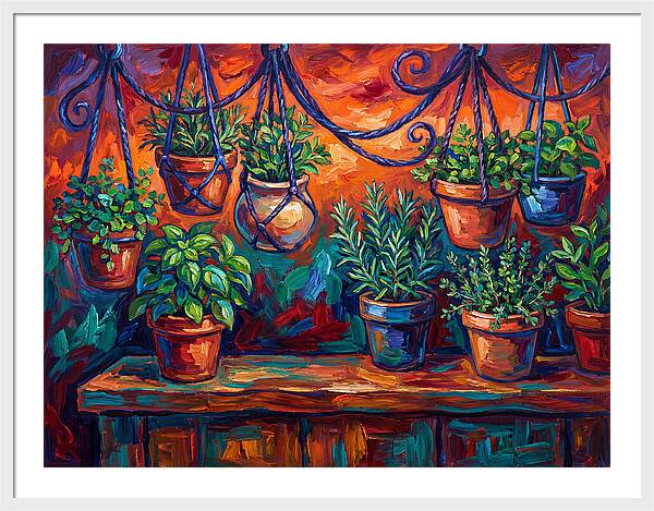 Hanging Kitchen Herbs