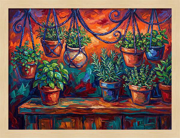 Hanging Kitchen Herbs
