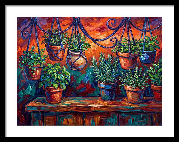 Hanging Kitchen Herbs