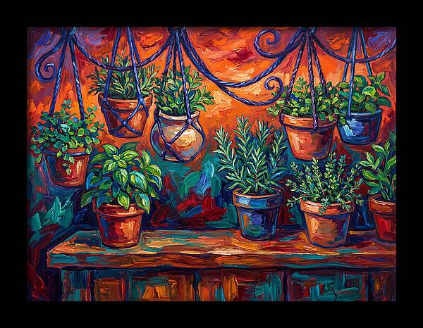 Hanging Kitchen Herbs