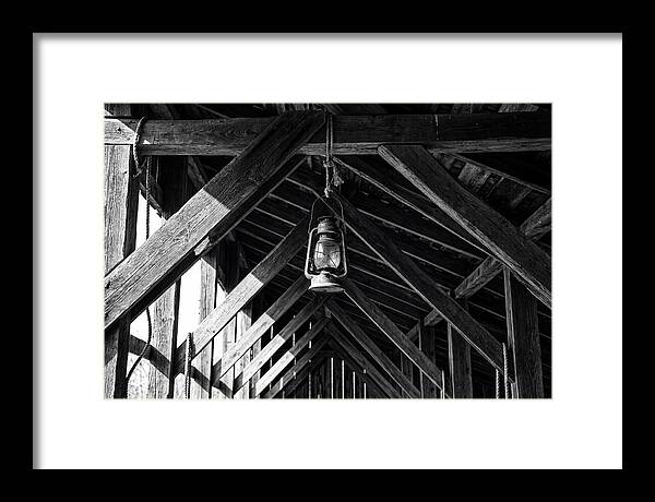 Hanging Lantern Under Rafter