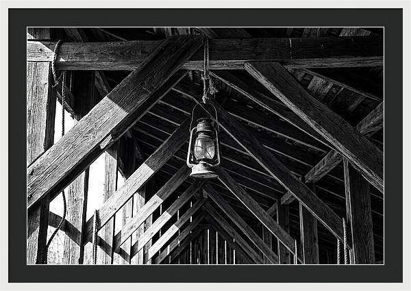 Hanging Lantern Under Rafter