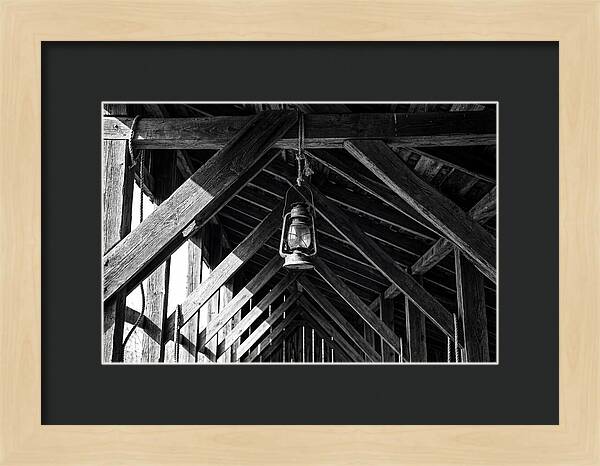 Hanging Lantern Under Rafter