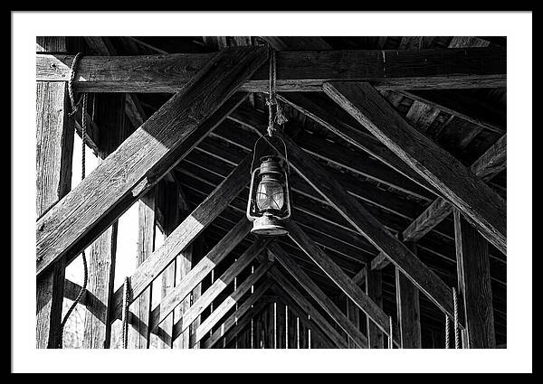 Hanging Lantern Under Rafter