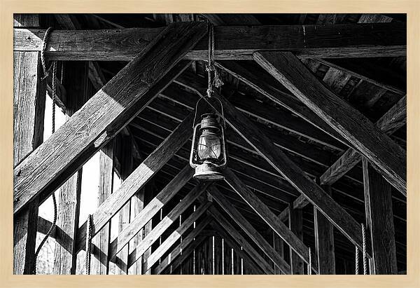 Hanging Lantern Under Rafter