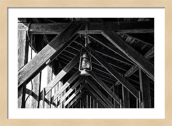 Hanging Lantern Under Rafter