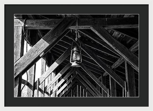 Hanging Lantern Under Rafter