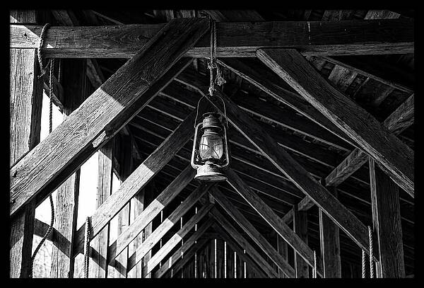 Hanging Lantern Under Rafter