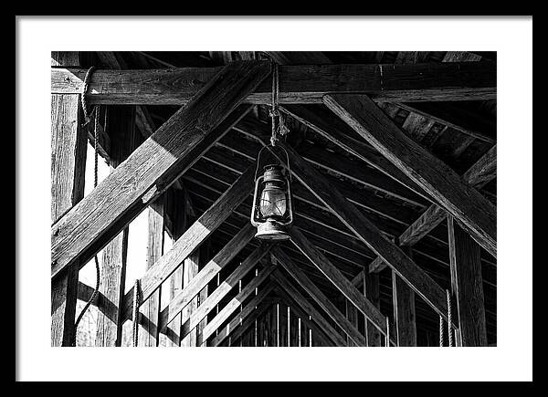 Hanging Lantern Under Rafter