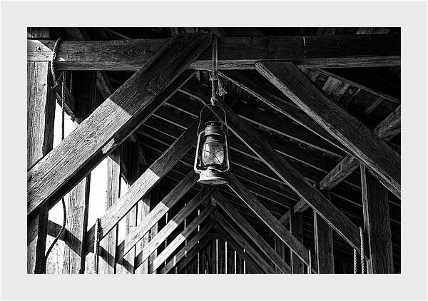 Hanging Lantern Under Rafter