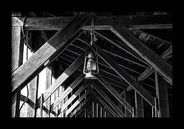 Hanging Lantern Under Rafter