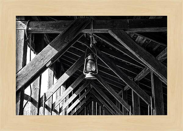 Hanging Lantern Under Rafter