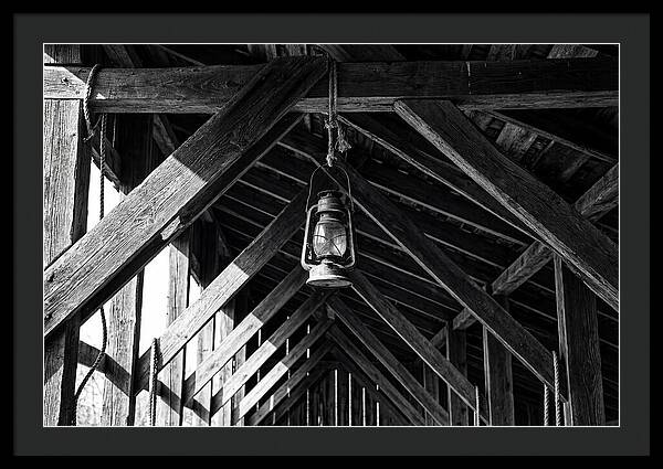 Hanging Lantern Under Rafter