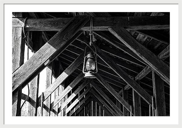 Hanging Lantern Under Rafter