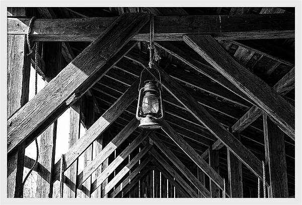 Hanging Lantern Under Rafter