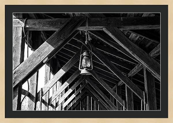 Hanging Lantern Under Rafter