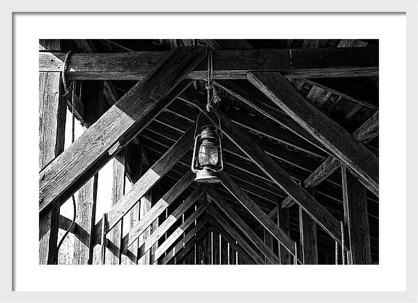 Hanging Lantern Under Rafter