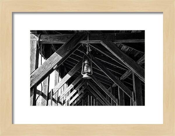 Hanging Lantern Under Rafter