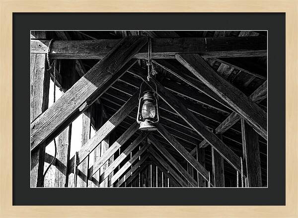 Hanging Lantern Under Rafter