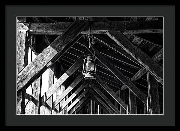 Hanging Lantern Under Rafter