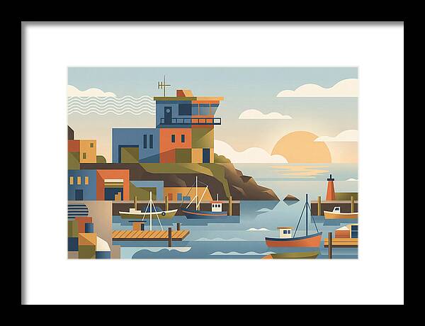 Harbor Masters House Overlooking Busy Bay