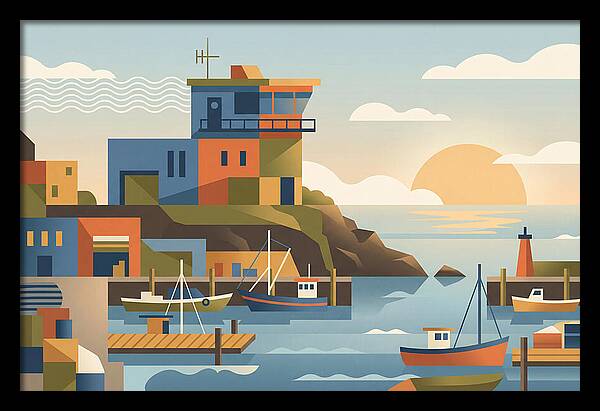 Harbor Masters House Overlooking Busy Bay