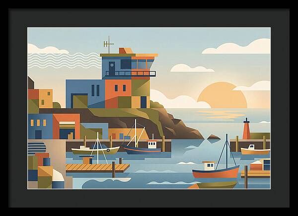 Harbor Masters House Overlooking Busy Bay