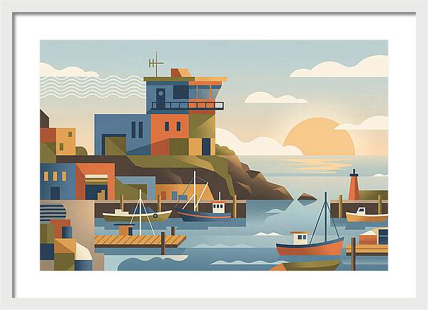 Harbor Masters House Overlooking Busy Bay