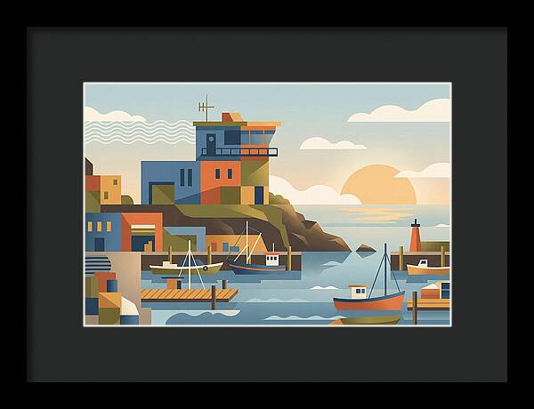 Harbor Masters House Overlooking Busy Bay