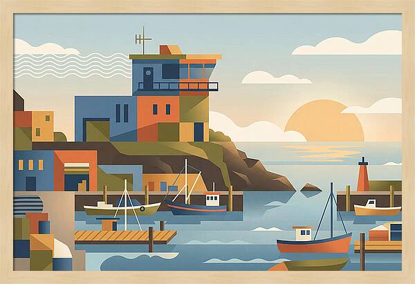 Harbor Masters House Overlooking Busy Bay