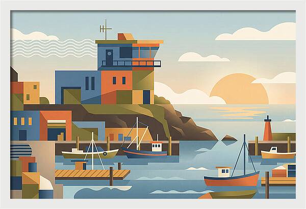 Harbor Masters House Overlooking Busy Bay