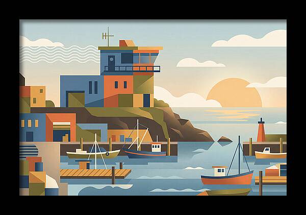 Harbor Masters House Overlooking Busy Bay