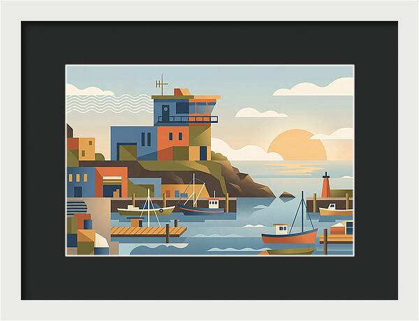Harbor Masters House Overlooking Busy Bay