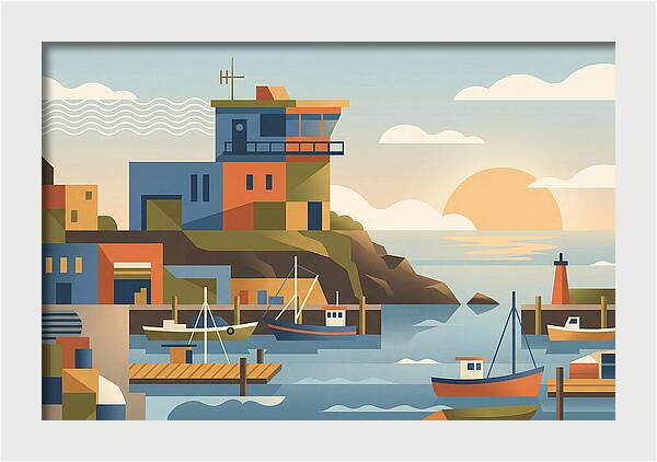 Harbor Masters House Overlooking Busy Bay